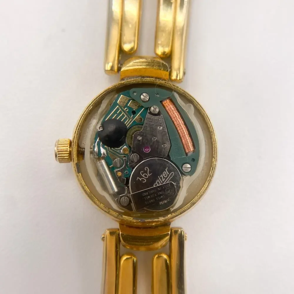 Vintage Ronica Gold Tone Bracelet Watch 6.5”